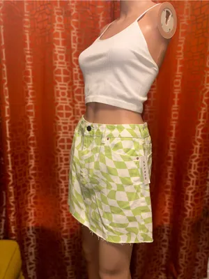 PacSun Checkered Mini Skirt 27 Waist NWT thumbnail 2