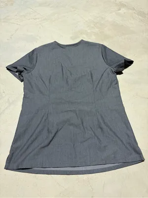 FIGS V-Neck Scrub Top Gray small thumbnail 4