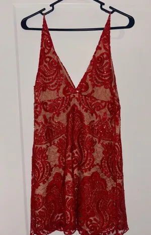 Red Sequin Dress 2 thumbnail 3