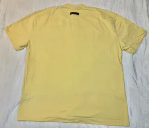 Fear Of God Essentials Shirt Mens XXL Yellow Short Sleeve Spell Out thumbnail 7
