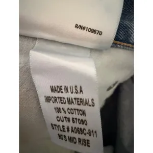 AGOLDE 90s Mid Rise Loose Fit Distressed Jeans Light Wash Blue Size 31 A069C-811 thumbnail 5