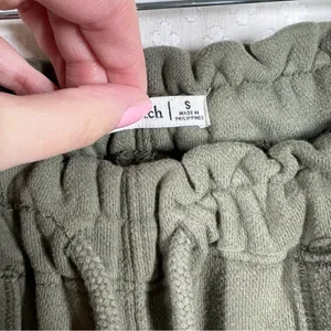 Abercrombie & Fitch Green High‎ Rise French Terry Jogger Sweatpants thumbnail 6