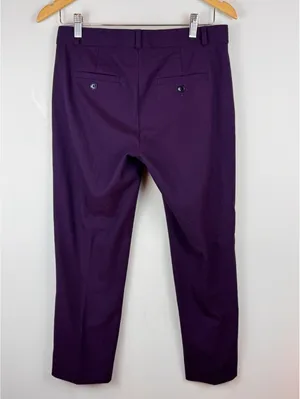 Banana Republic Avery Pants Purple Petite 2 Straight Leg Career Trousers thumbnail 8