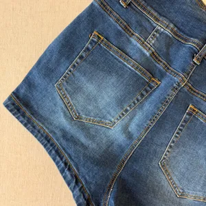 Almost Famous Womens‎ High Rise Denim Shorts Size 13 Blue Medium Wash thumbnail 5