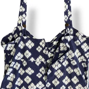 Patagonia Summertime Dress Blue and‎ White Hemp Organic Cotton Size 6 thumbnail 6