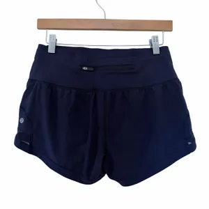 Lululemon Navy Blue Pace Perfect Shorts Sz 6 thumbnail 3