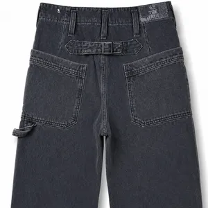Free People We The Free Black Wash Major Leagues Cuffed Carpenter Utility Jeans thumbnail 12