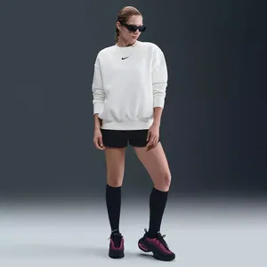 Nike Phoenix Fleece Over-Oversized Crewneck Sweatshirt Sail White Medium thumbnail 3