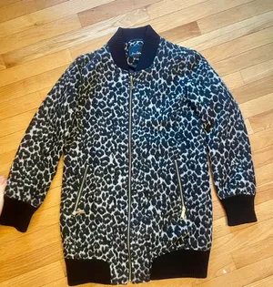 Sam Edelman Black and White Leopard Jacket thumbnail 1