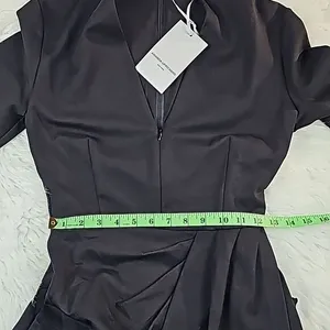 Amanda Uprichard -731 NWT‎ Women's Black Joaquin Night Out Zipper Dress Size S thumbnail 8