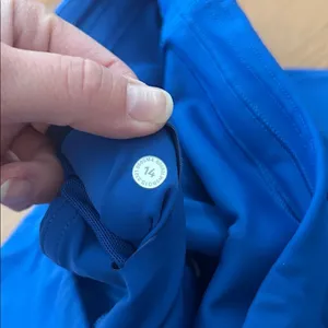 Lululemon Blue Base Pace HR Tight Cropped Crop Length 23” Women's Size 14 Royal thumbnail 9