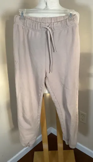 Verie Organic Cotton Jogger Sweatpants in Sand Size S thumbnail 1