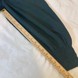 MADEWELL Womens Size-XL Lucie Bubble‎ Sleeve Smocked Top Dark Green $88 thumbnail 7
