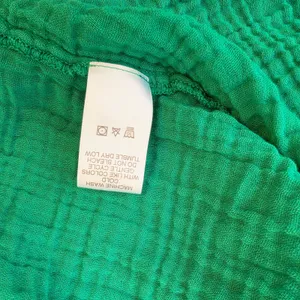 Michael Stars Green Double Gauze Cotton‎ Tiered Mini Dress Pockets DGZ012 Medium thumbnail 6