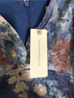 NWT Anthropologie Hutch Ruffled Midi Dress Watercolor Floral Size 8 thumbnail 9