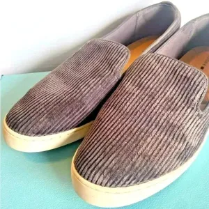 Birdies The Swift Women's Size 9.5 Charcoal Gray Corduroy‎ Slippers Shoes New thumbnail 3