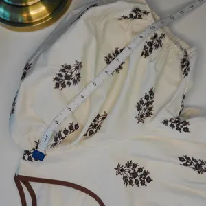 VICI Cream Brown‎ Floral Block Print Tiered Smocked Maxi Dress Size XL NWOT thumbnail 12