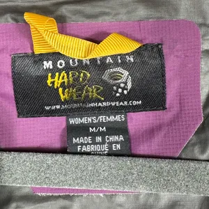 Mountain Hardwear Gore-Tex Rain‎ Jacket Women M Purple Hooded Shell thumbnail 6