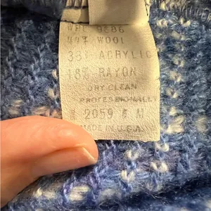 Pendleton Country Sophisticates Wool Blend Blue Plaid Cardigan Sweater size S thumbnail 11