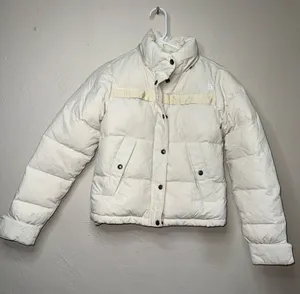 The North Face Women’s Cream Cropped Puffer Jacket‎ XS thumbnail 1