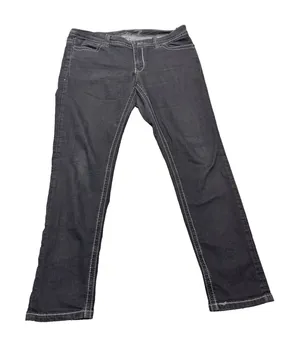 Seven For All Mankind Charcoal Bootcut Jeans Women's 14 White Stitching EUC thumbnail 1