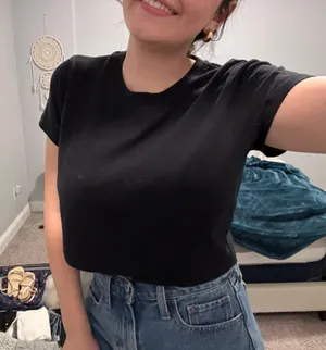 Cotton On Black Crop Top thumbnail 2