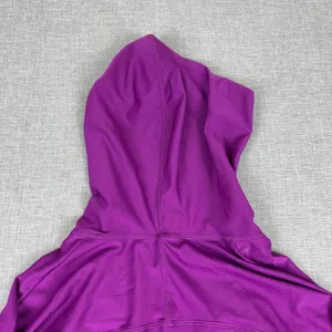 Athleta Hoodie Womens XXS Purple Tunic V-Neck Pullover Pockets Knit Stretch thumbnail 12