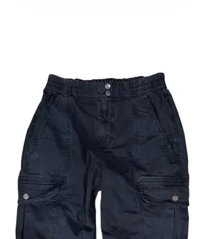 Garage Black Cargo Jogger Pants Women’s XS Elastic Waist Stretch Utility Y2K thumbnail 2