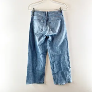 Just Black Denim Slim Cropped Wide Leg Mid Rise Jeans Blue 26 thumbnail 4