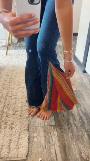 boutique bell bottom jeans thumbnail 3
