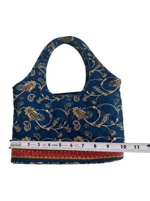 AMERICANA BY SHARIF Blue Floral Fabric Bucket Bag thumbnail 2