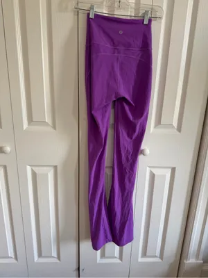 Lululemon Groove Super-High-Rise Flared Pant *Nulu Moonlight Magenta Size 0 thumbnail 7