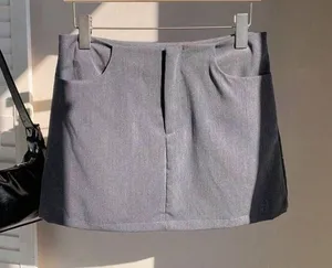 Dark Gray Mini Bodycon Business Attire Casual Going Out Skirt thumbnail 5