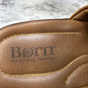 Born Bandy Clogs Size 38 7.5 Brown Southwest Woven Blanket Suede Leather Mule thumbnail 7