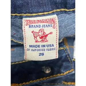 True Religion Women's Blue Low Rise Dark Wash Flared Bootcut Denim Jeans Sz 26 thumbnail 6