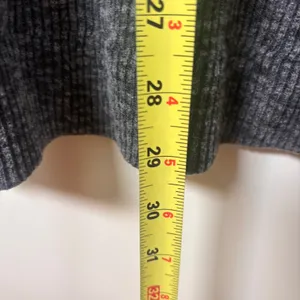 Abercrombie & Fitch Tunic Shirt Sz XS 90s‎ Bell Sleeve Ribbed Gray Heathered thumbnail 7