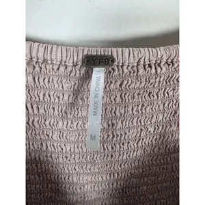 YFB Young Fabulous & Broke Maxi Dress Women M Blush Pink Boho Coastal linen thumbnail 5