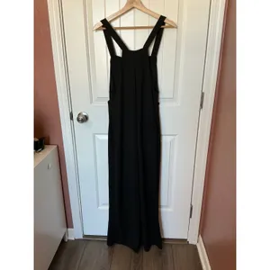 NWT Halara Pockets Waffle Casual Overalls XSmall Black thumbnail 3