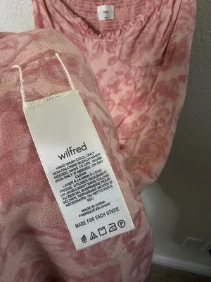 Aritzia Wilfred Broadway Ruffle‎ Slip Midi Dress Coral Rose Womens Size 8 thumbnail 6