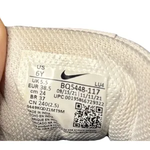 Nike Court Borough Low 2 Women's 7.5 Big Kids 6Y White Gray Blue BQ5448-117 thumbnail 5