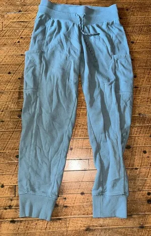 Reebok gray blue cozy loungewear athletic XS joggers thumbnail 1