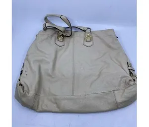 Coach Xl White Leather Shoulder Bag thumbnail 2