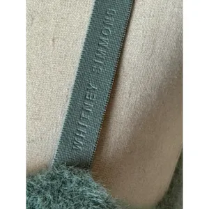 Gymshark‎ Whitney Simmons Sports Bra Large Green Eyelash Fuzzy Knit Bandau Top thumbnail 7
