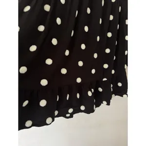 Zara Black Long Sleeve Mini Dress White 3D Polka Dots Pullover Womens Large thumbnail 4