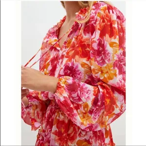 Anthropologie + MISA Los Angeles Clementine Ruffled Floral Dress NWT thumbnail 4