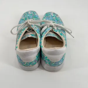 Converse Shoes Women's 7 Breakpoint Floral Low Top Lace Up Sneakers 555952C Teal thumbnail 5