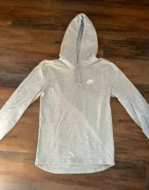 Women’s nike grey pullover thumbnail 1