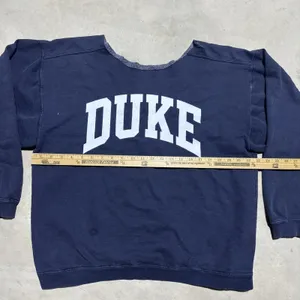 Vintage Duke Blue Devils Sweatshirt SZ XL Blue NCAA Basketball Champion USA thumbnail 3