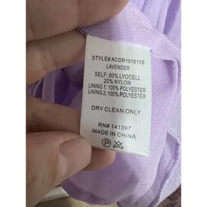 Astr the label Carina Mini dress lavender Sz XL Balloon Sleeves Party Open Back thumbnail 7