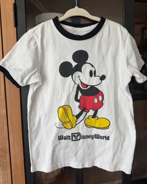 Y2K Disney World mickey mouse graphic tee vintage graphic short sleeve contrast thumbnail 1